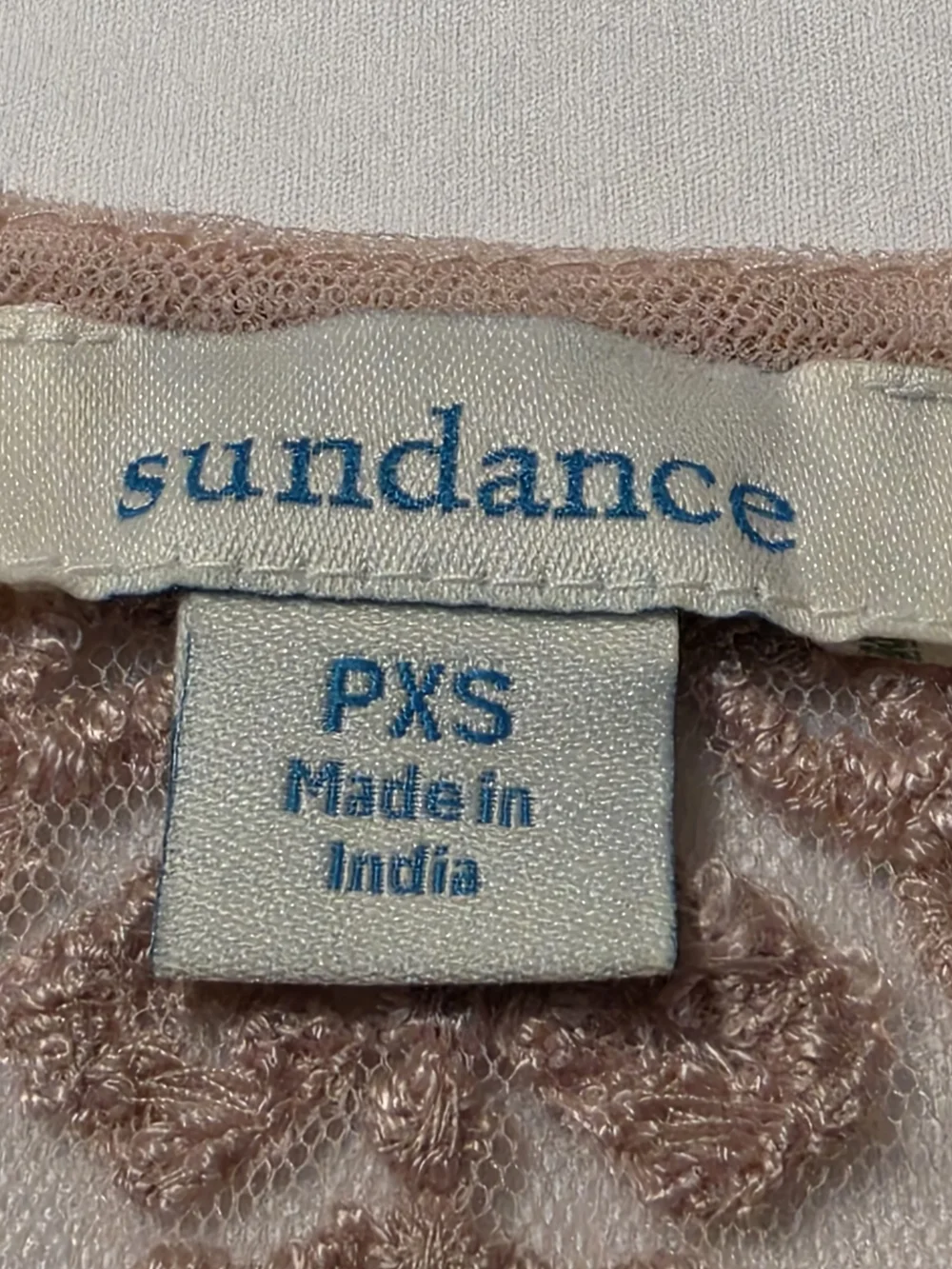Sundance Pink Embroidered Mesh Overlay Midi Dress
